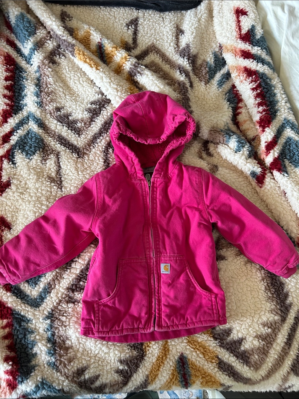Carhartt Kids Pink Hooded Jacket